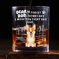 Forget Stylized Dog Dad - Personalized Whiskey Glass