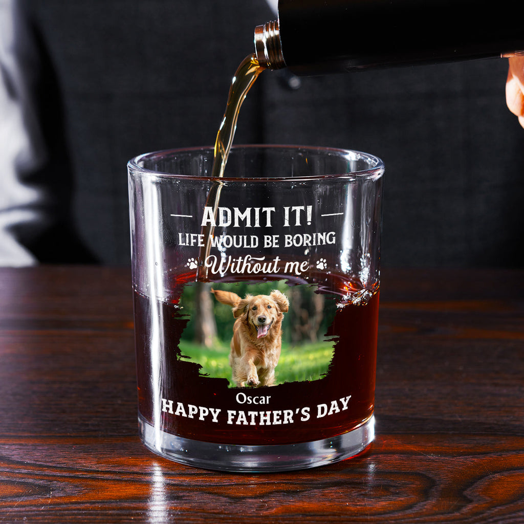 You Deserve All The Tail Wags Photo - Personalized Whiskey Glass