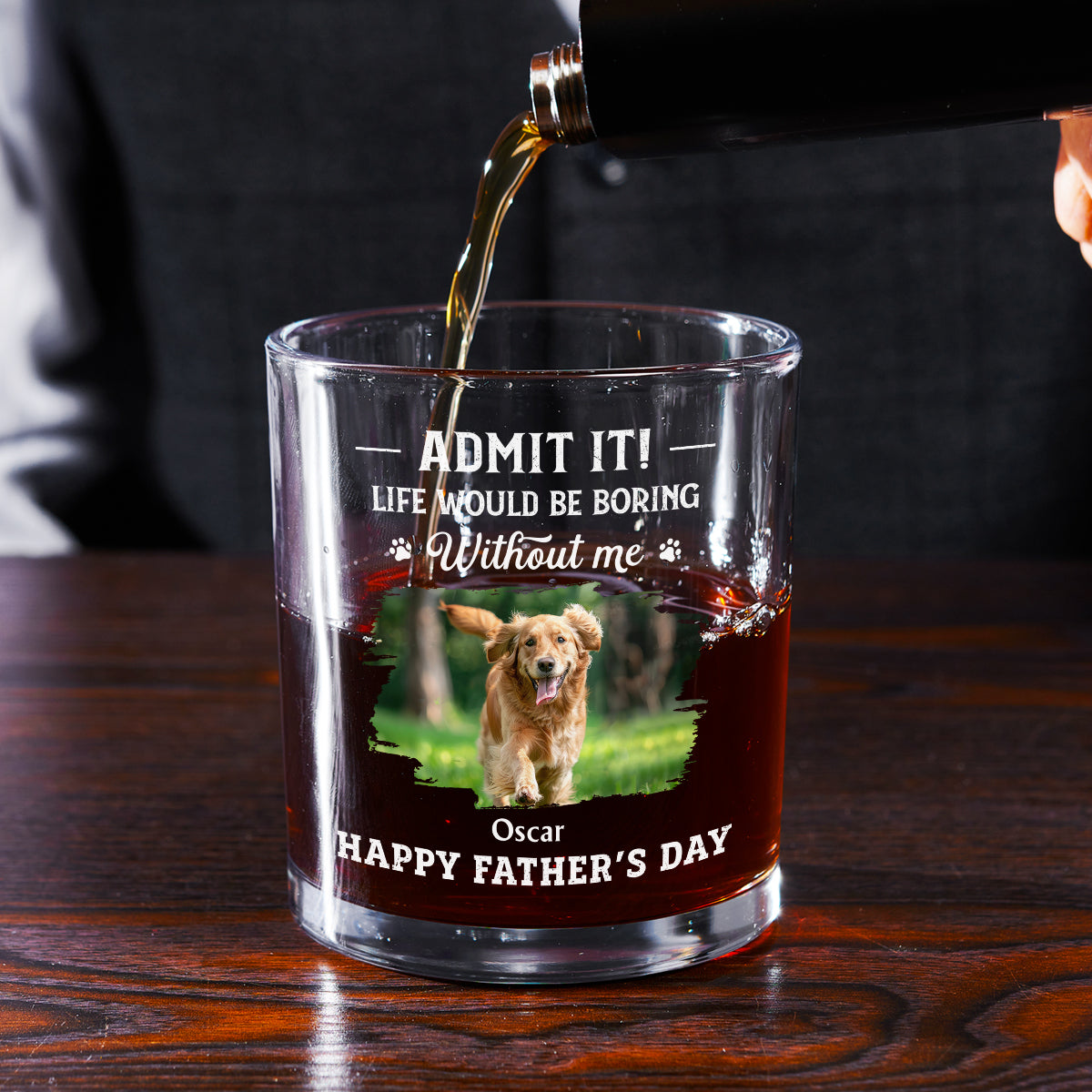 You Deserve All The Tail Wags Photo - Personalized Whiskey Glass