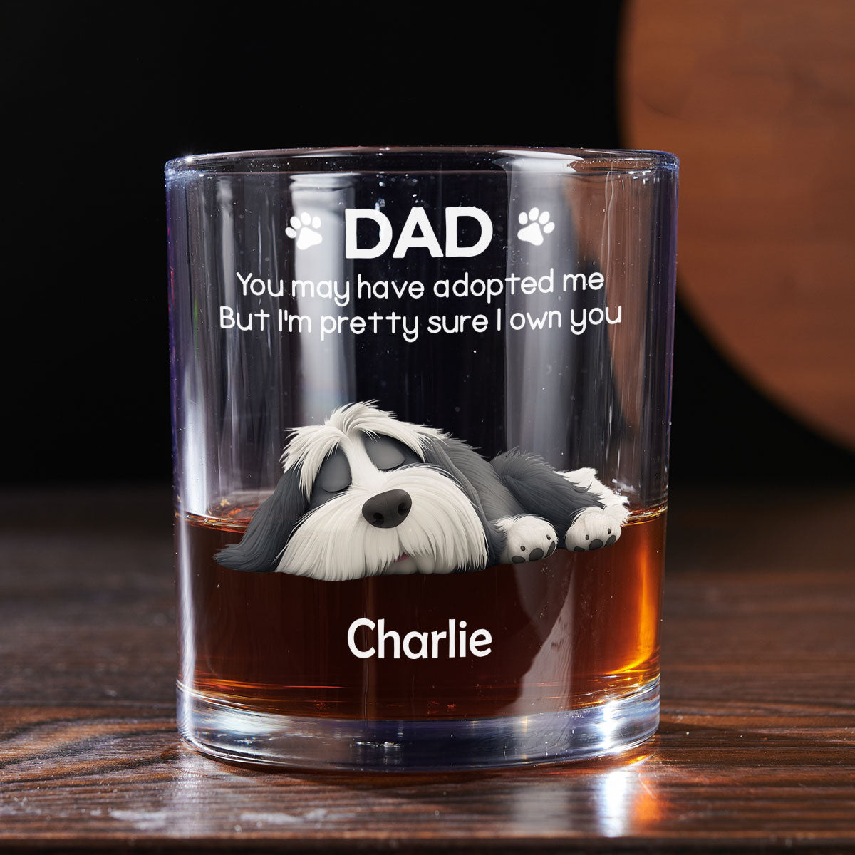 I Own You For Sure Version 2 - Personalized Whiskey Glass