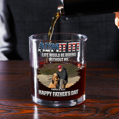 Unforgettable Dog Photo - Personalized Whiskey Glass