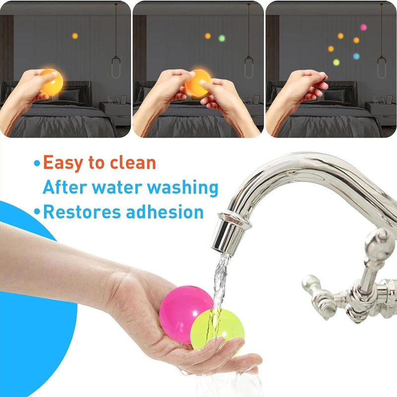 🌈LAST DAY BIG SALE 49% OFF - Glow in The Dark Sticky Balls
