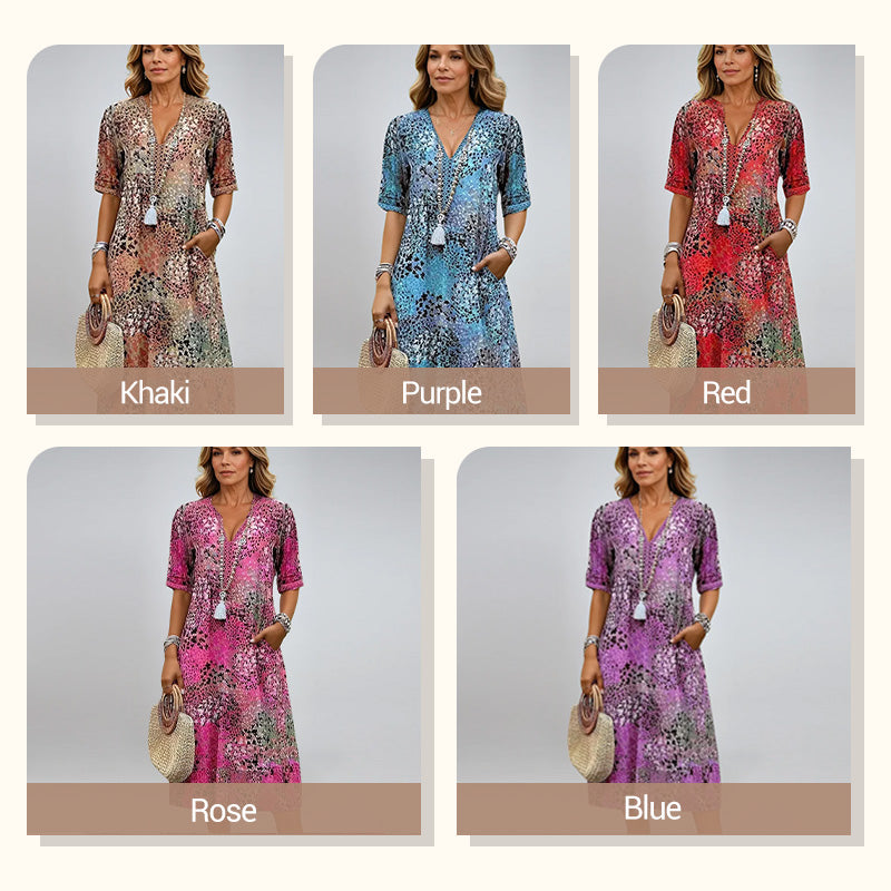 💥2025 Mother's Day Sale 49% OFF🤩Vibrant midi dress
