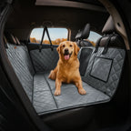 Premium Faux Leather Dog Car Seat Cover Waterproof Dog Hammock for Car - RideProtector