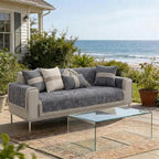 All-Season Modern Tweed Woven Chenille Anti-Slip Couch Cover