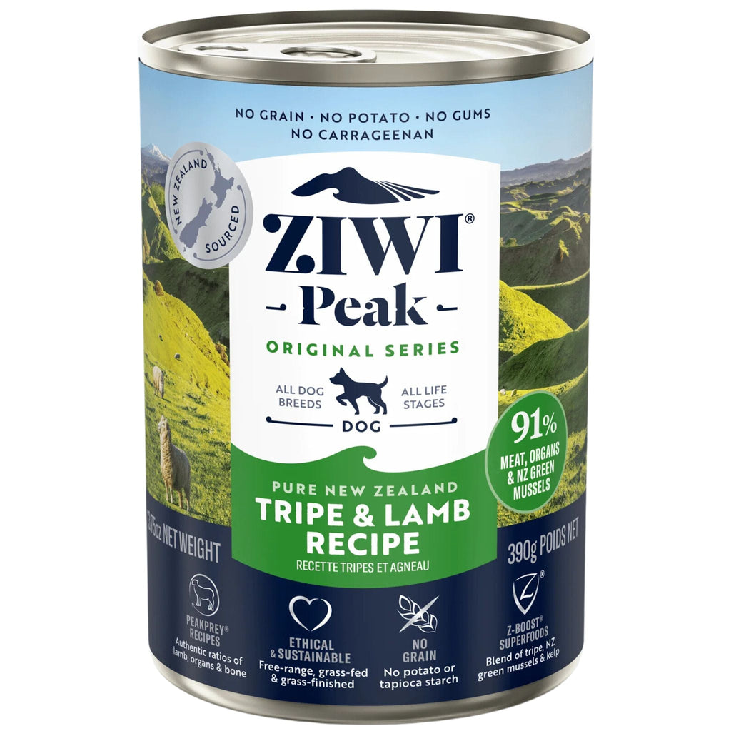 ZIWI Peak Dog Food Cans Tripe & Lamb