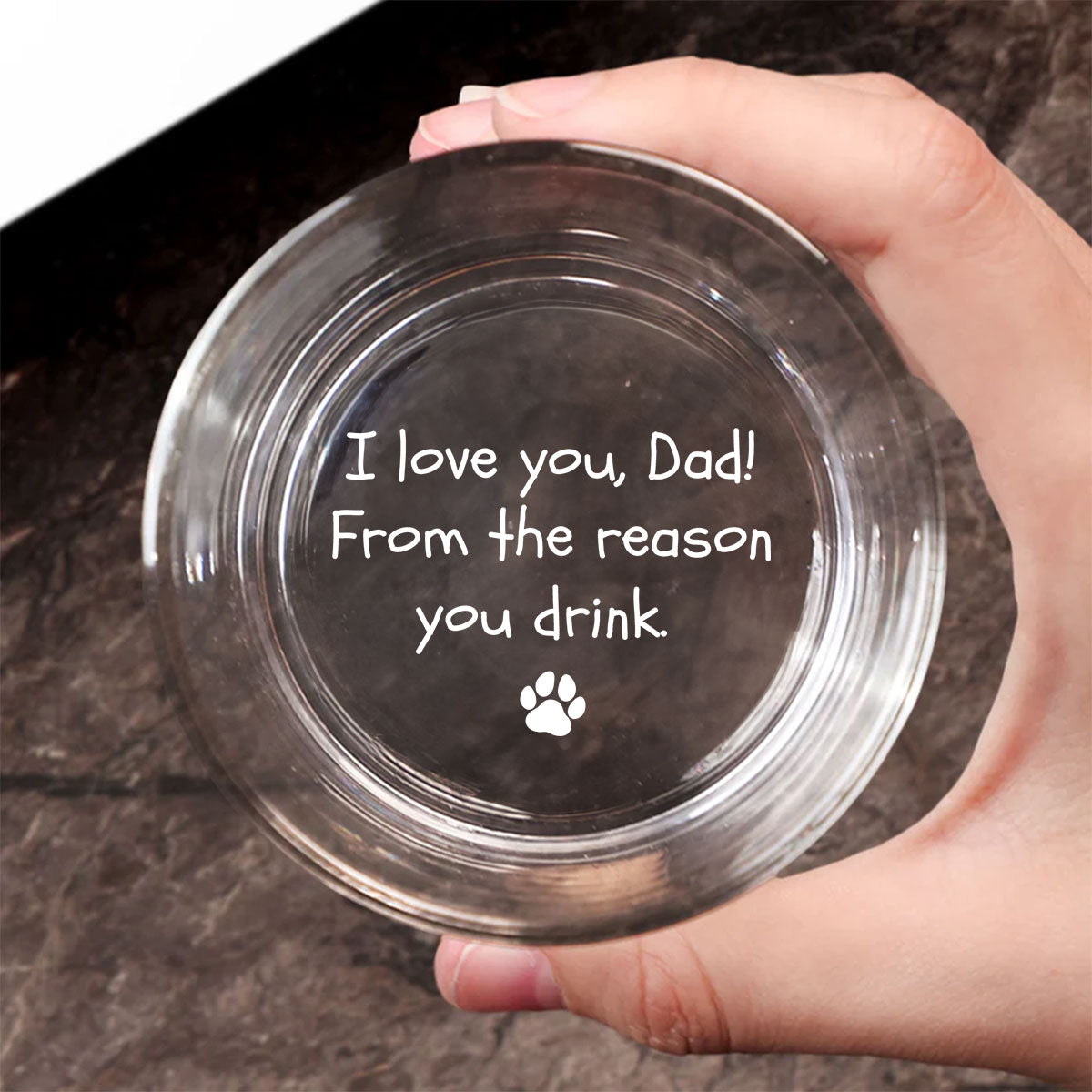 Reason You Drink - Personalized Engraved Whiskey Glass