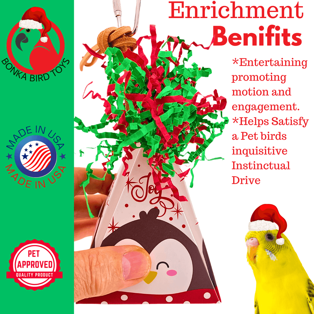 2745 Penguin Christmas Crinkle Cone