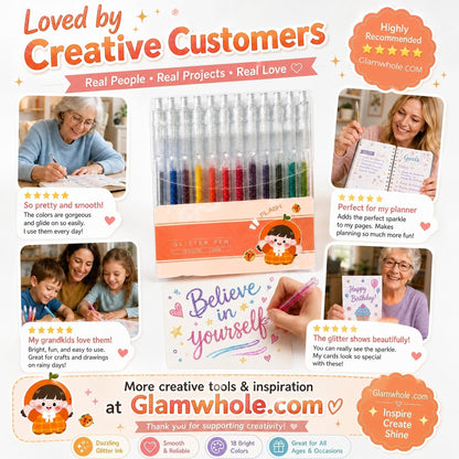 🔥LAST DAY-70% OFF!!✨50K+ SOLD!🌈Glitter Gel Pen Set