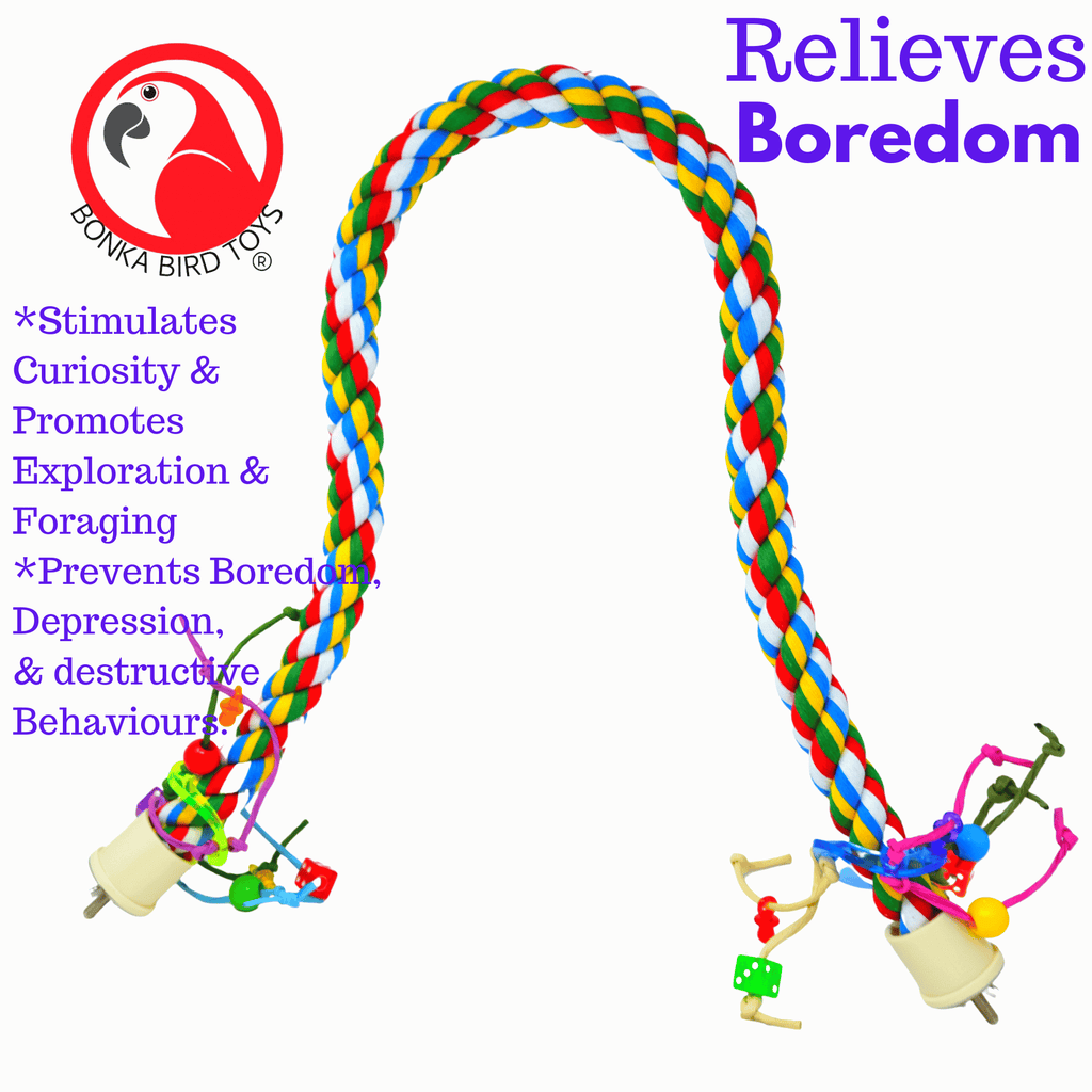 1114 Huge Rope Charm Perch 46"