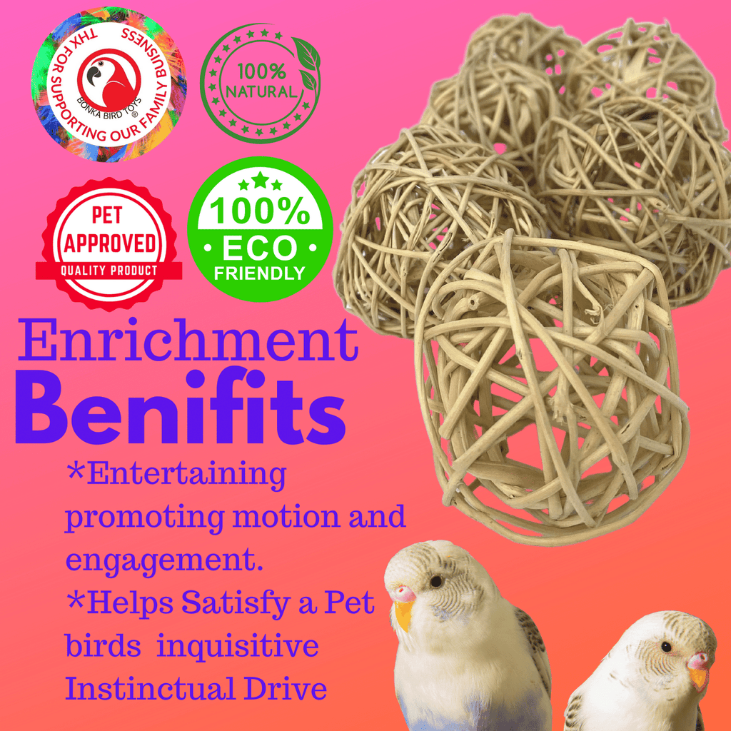 3354 Pk 6 Natural Vine Ball 2 inch