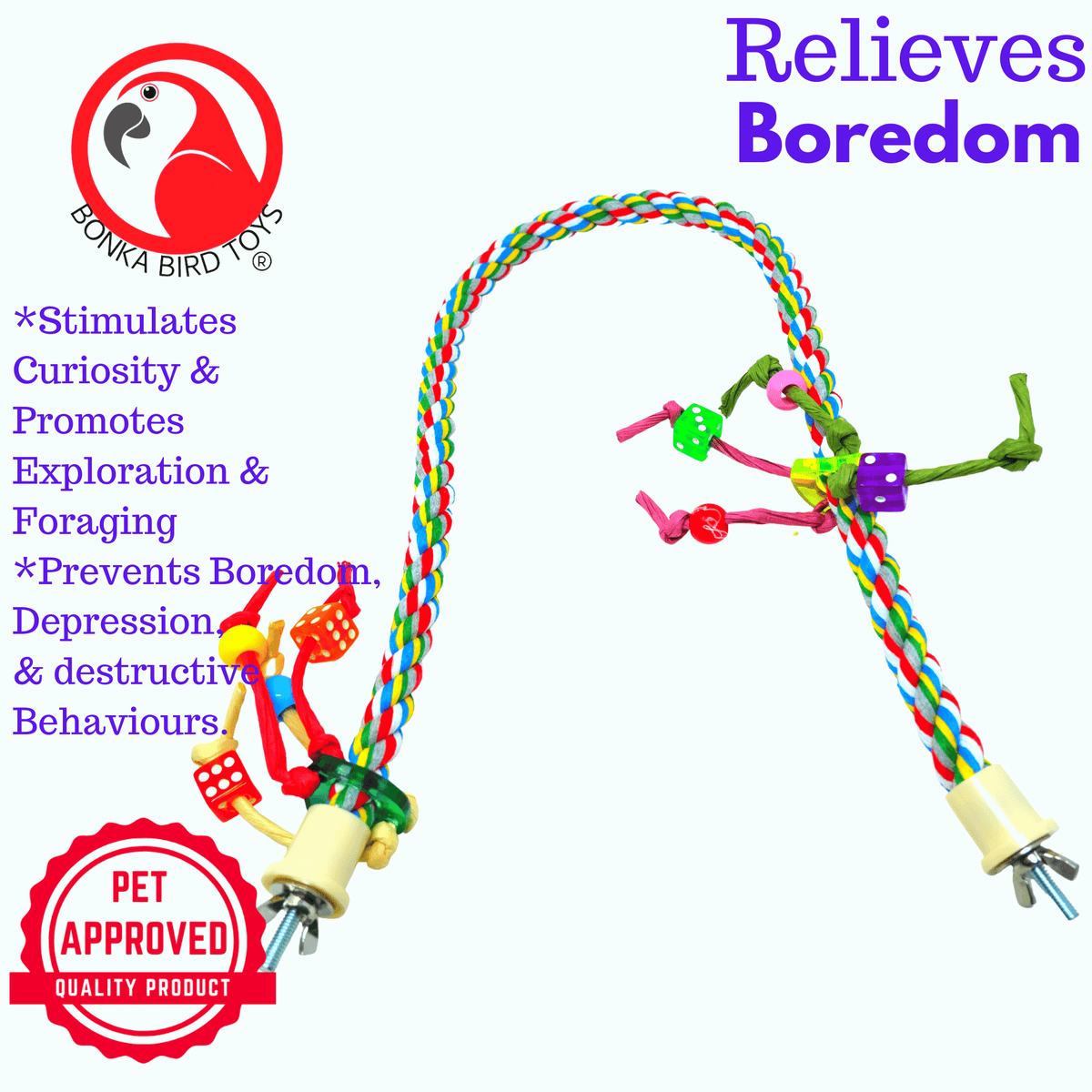 1047 Medium Rope Charm Perch