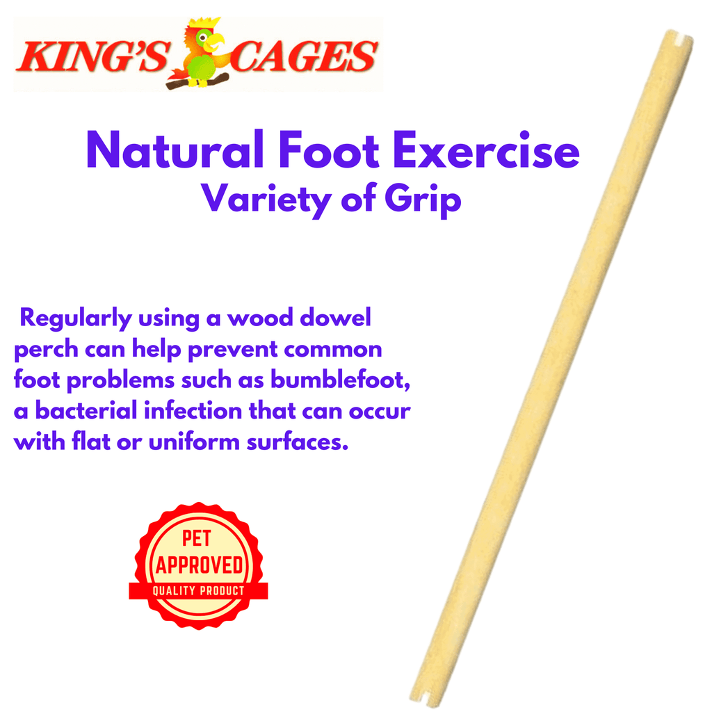 Universal Pine Dowel Perch 20 1/2" Long X 1/2" (Fits Kings Cages ES 2016)
