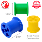 1490 Colored Plastic Bobbin Spools