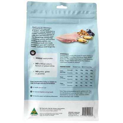 Bugsy's Premium Air Dried Raw Dog Food Turkey
