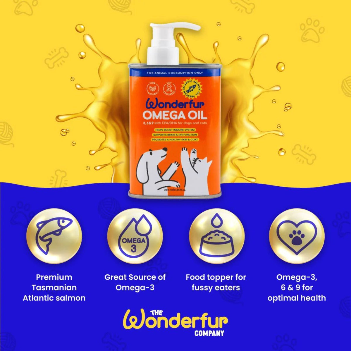 Wonderfur Super Omega Oil for Dogs & Cats