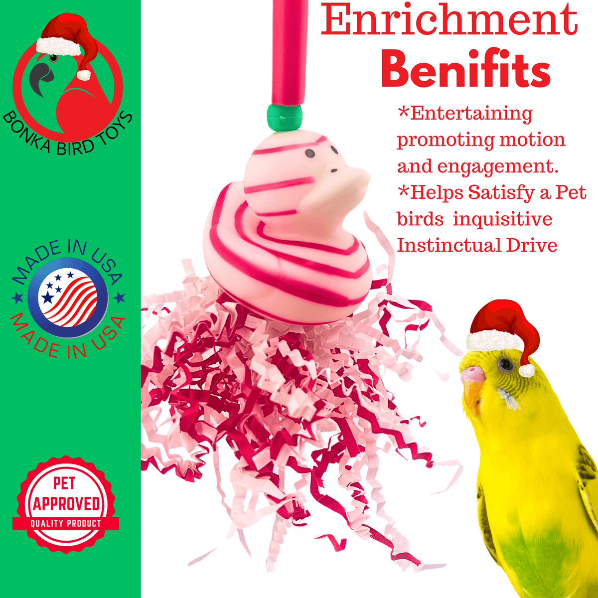 2727 Christmas Candy Cane Duck