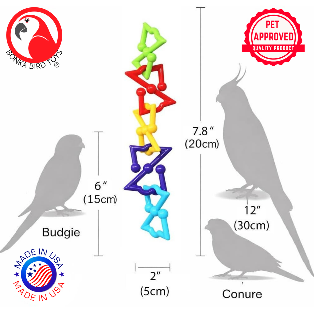 3638 Small Z Link Multiple Use Bird Toy