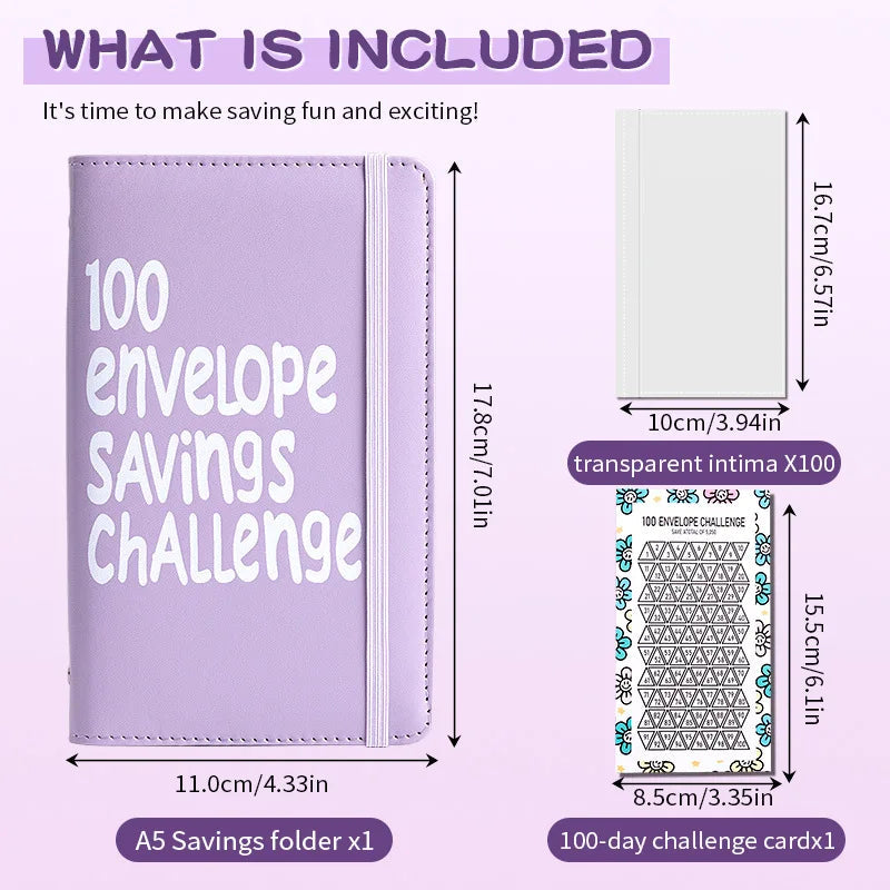 🔥BEST NEW YEAR GIFT £8.99!!🎁100 Envelope Savings Challenge Book💷