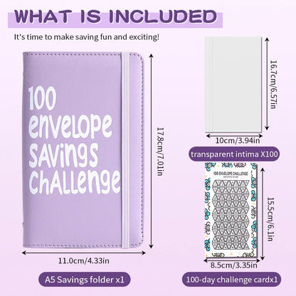 🔥BEST NEW YEAR GIFT £8.99!!🎁100 Envelope Savings Challenge Book💷
