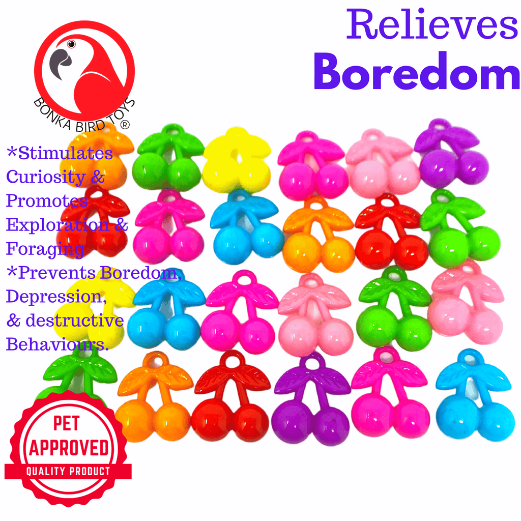 2952 PK24 Plastic Cherry Beads