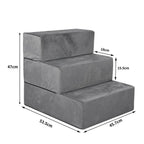 Detachable Pet Stairs Light Grey