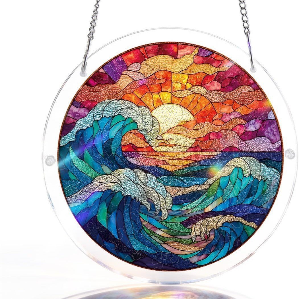 🔥LAST DAY 70% OFF 🧩Acrylic 80 Pcs Puzzle✨Suncatcher Hanging Ornament