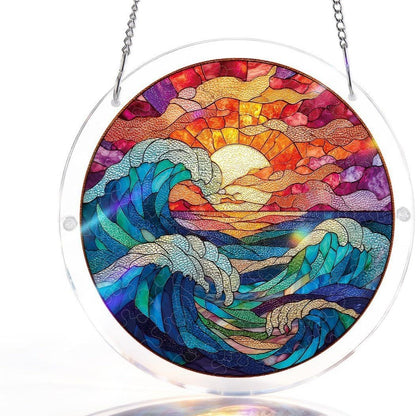 🔥LAST DAY 70% OFF 🧩Acrylic 80 Pcs Puzzle✨Suncatcher Hanging Ornament