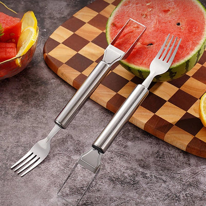 🍉 Effortless Fruit Prep-50% OFF-✨2-in-1 Fruit Cutter & Fork – For Quick and Easy Fruit Serving!🍓