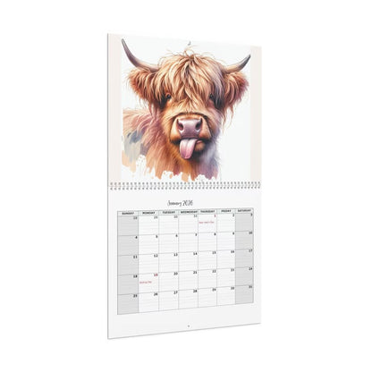 🏆Flash Sale⚡10K+ SOLD! Almost Gone-🐮Highland Cow Calendar 2026 📅