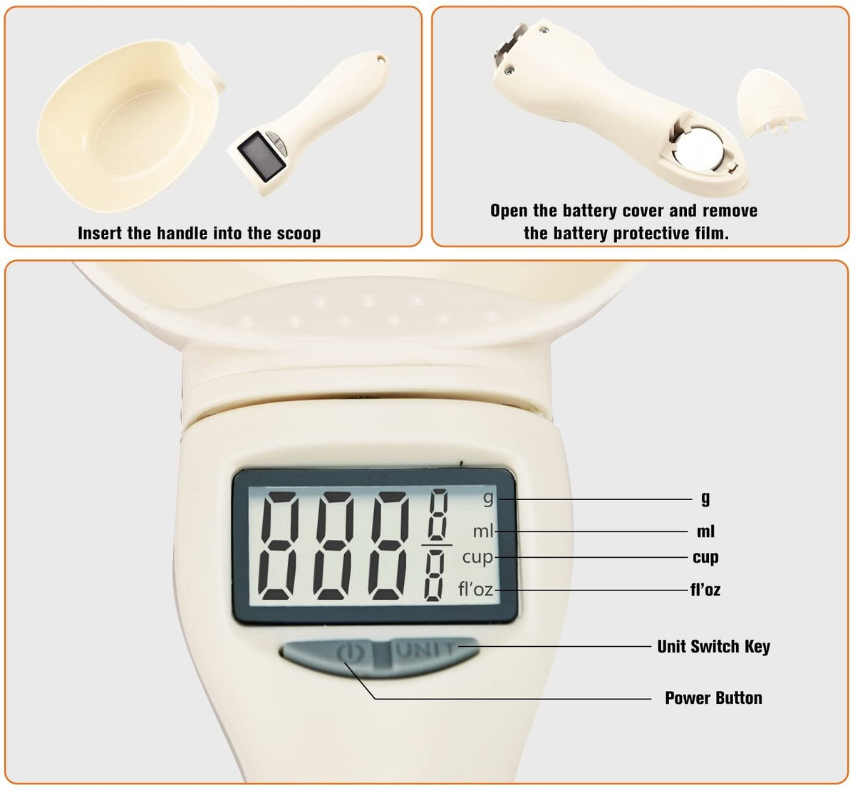 🎄Xmas Hot Sale - 49% OFF🎅Food Measuring Scoop Scale
