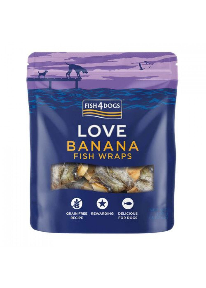 Fish4Dogs Sea Jerky Wrap Banana
