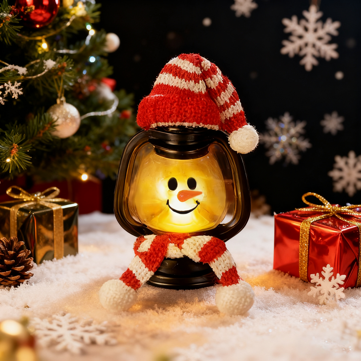 🎄Christmas Sale 50% OFF🎅🏻 -⛄ Snowman Lantern with Hats and Scarves