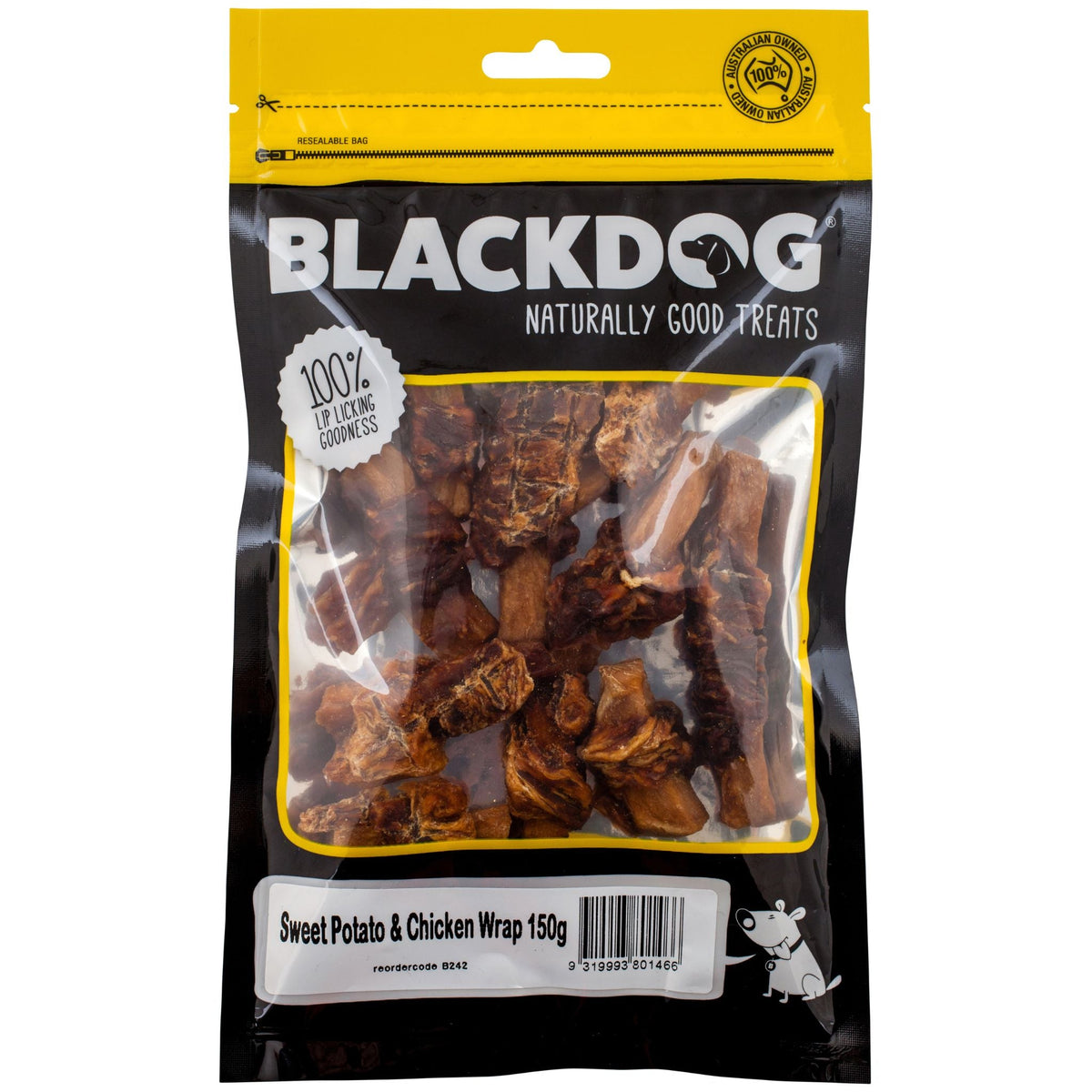 BlackDog Sweet Potato Chicken Wrap Dog Treats