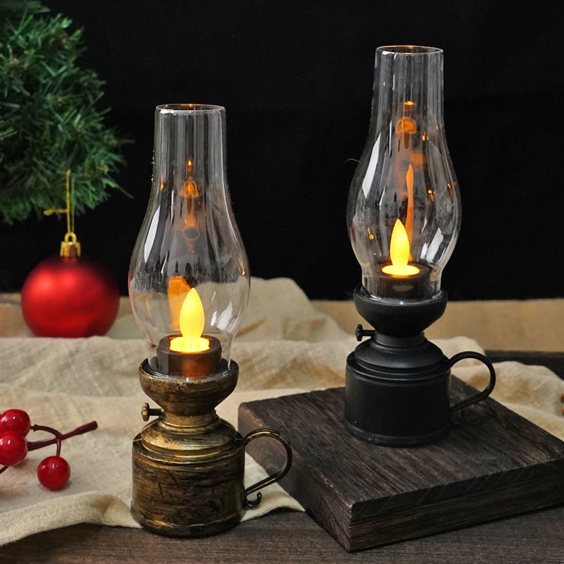✨Christmas Sale-49%🕯️LED Vintage Kerosene Lamp Electronic Swing Candle🔥