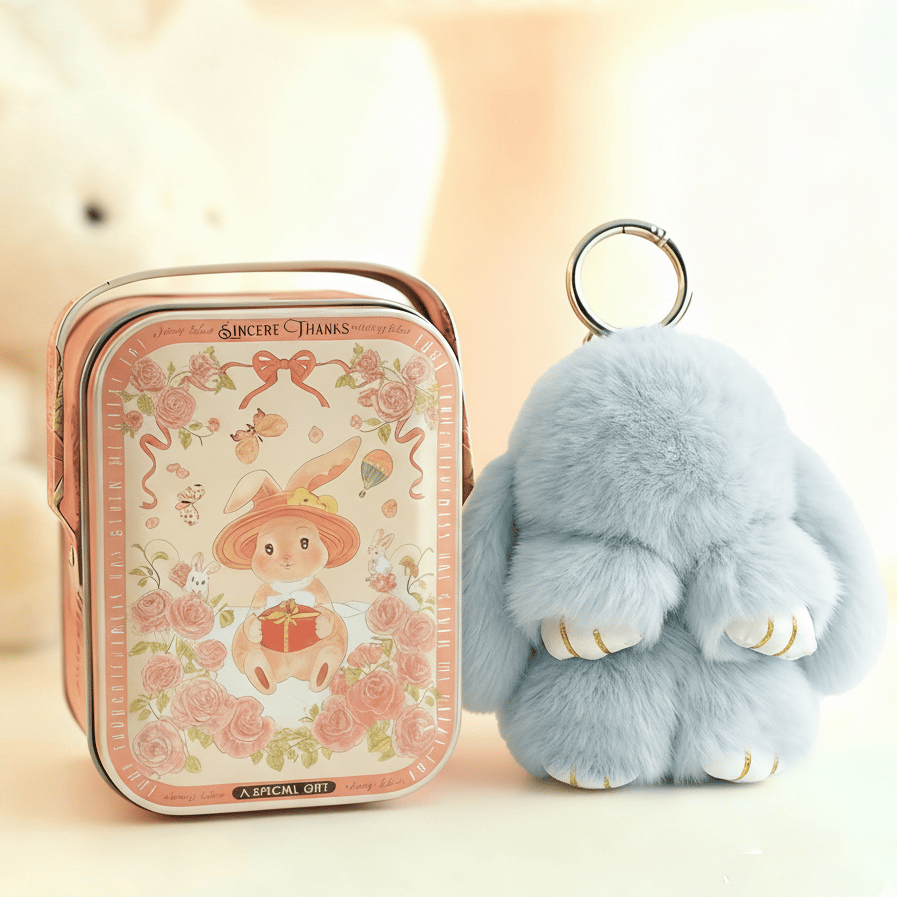 💕Early Bird Special Offer: 60% OFF🐰 Handmade Soft Bunny PomPom Charms