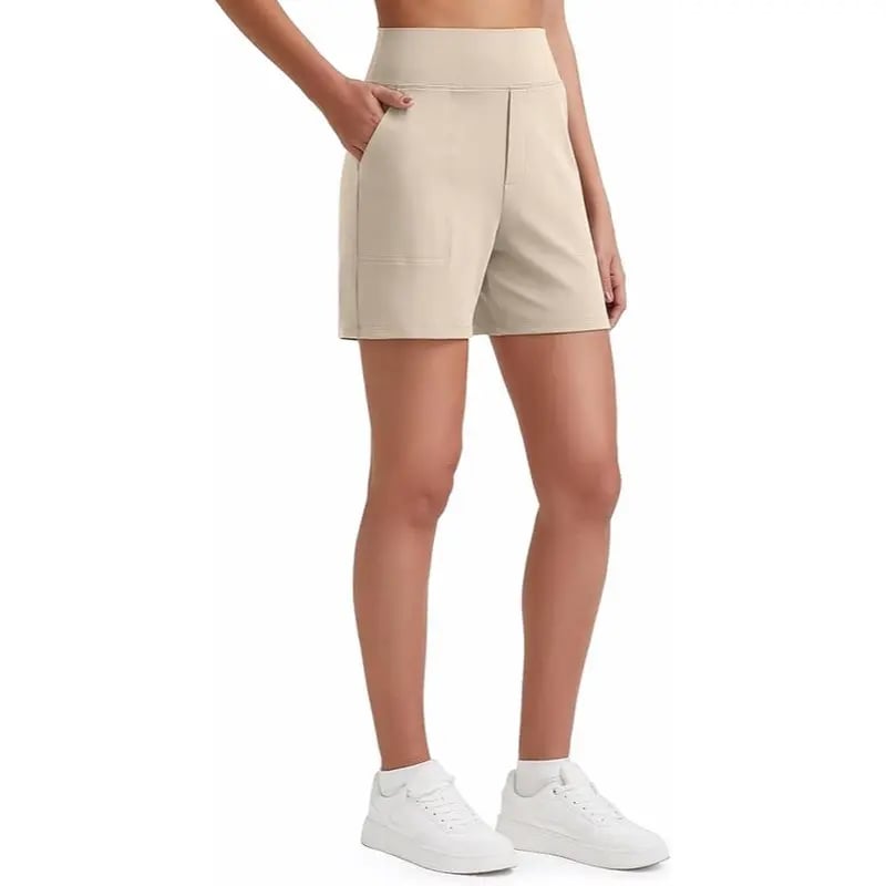 ⏳HOT SALE 70% OFF🔥 Women's High-Waist Bermuda Shorts with Pockets 🎯 | Running Yoga Casual Activewear 😎 | Buy 2 FREE Shipping – UK Stock! 🇬🇧