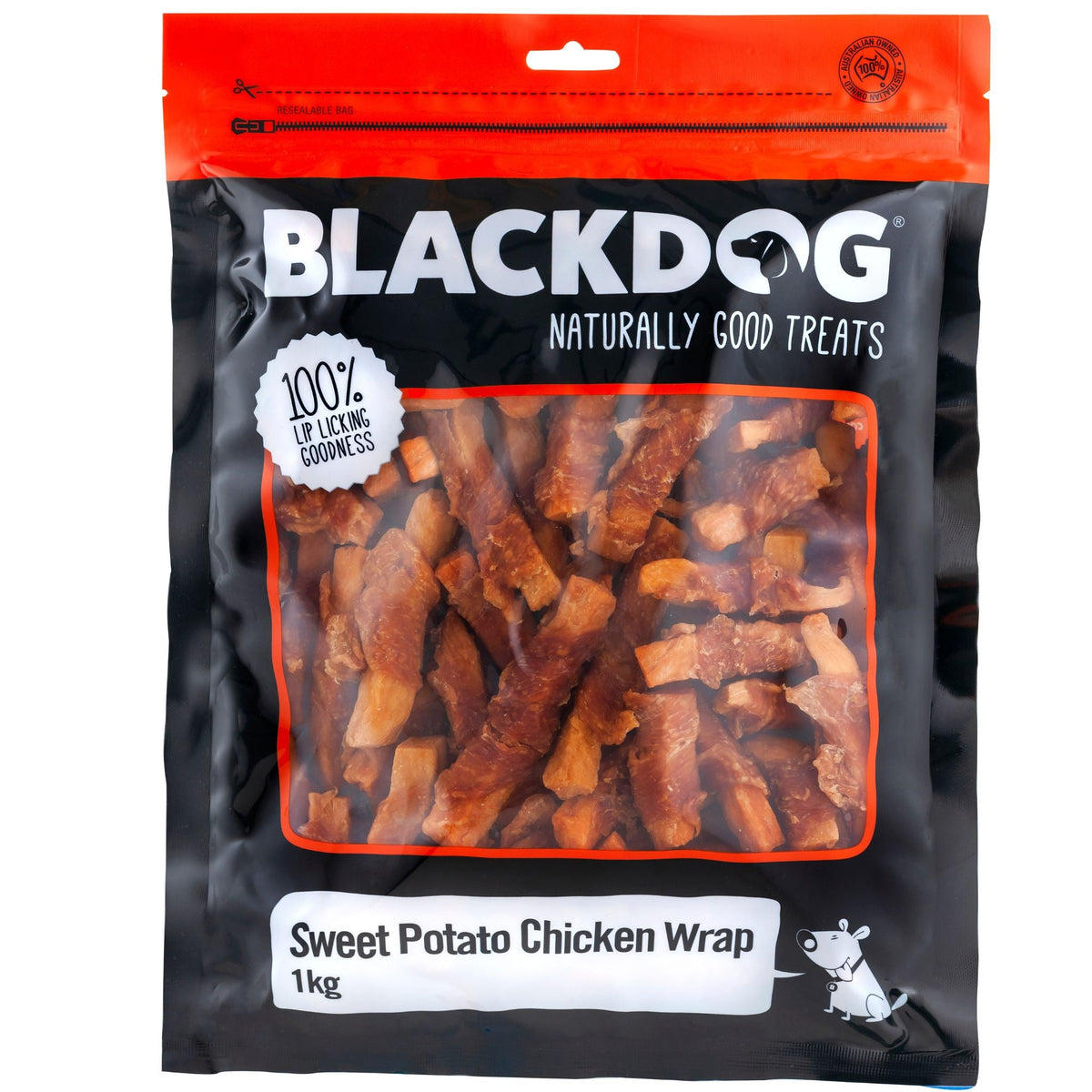 BlackDog Sweet Potato Chicken Wrap Dog Treats