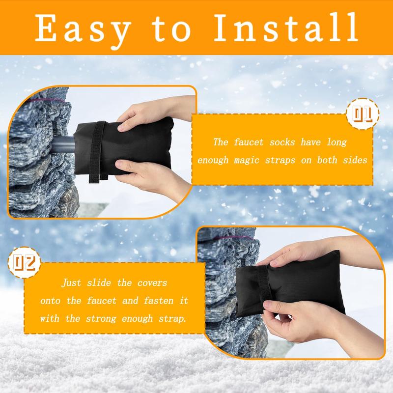 ❄️LAST DAY SALE - BUY 1 GET 1 FREE!!⚡50K+ SOLD!✨Outdoor Faucet Covers for Winter Freeze Protection❄️