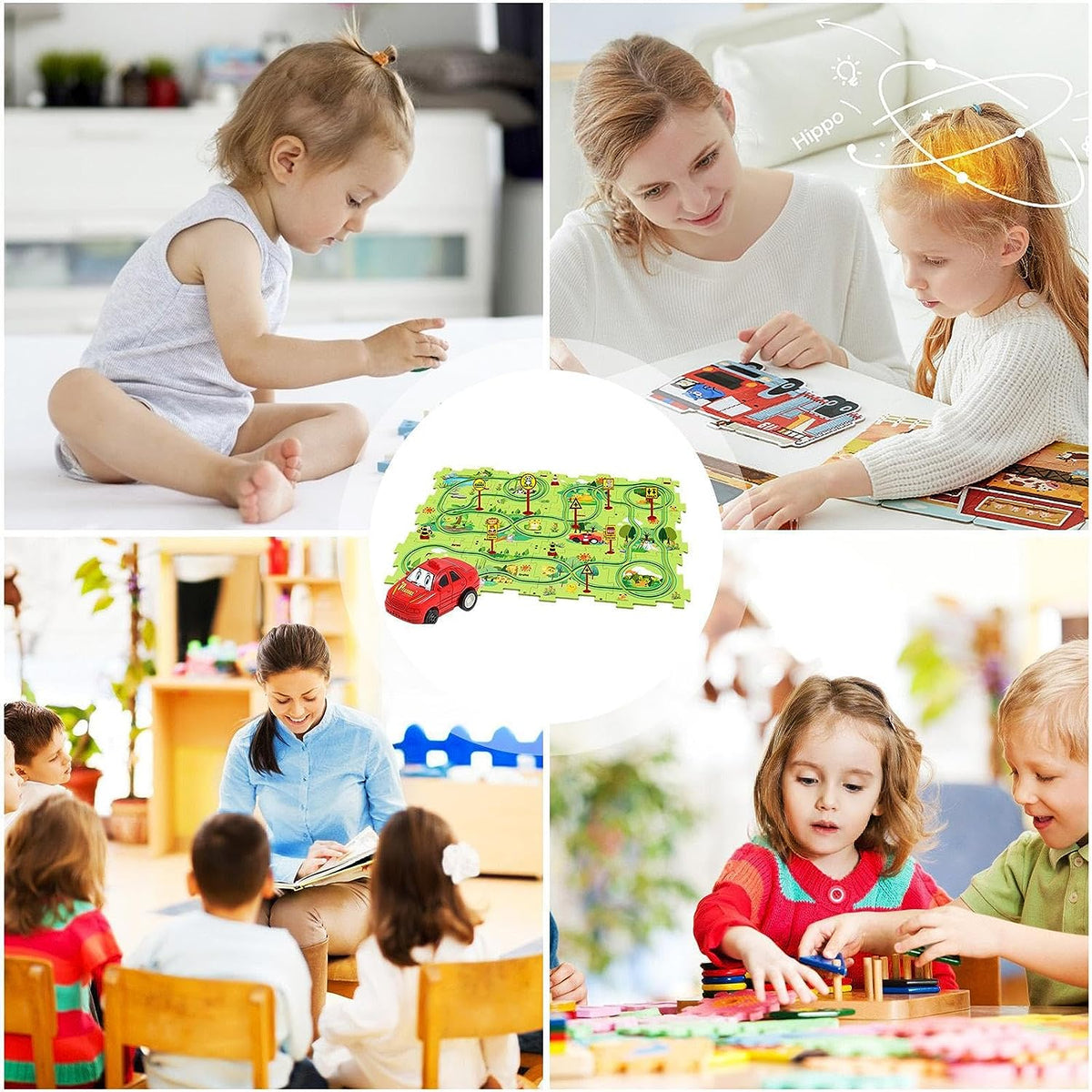 🚗Summer Hot Sales - 49% OFF🔥Children's Educational Puzzle Track Car Play Set🧩