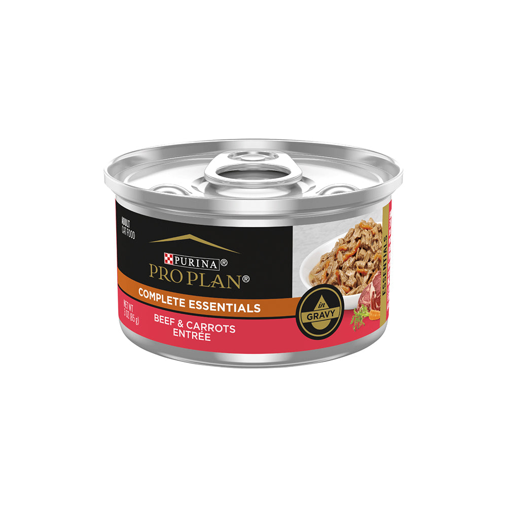 PRO PLAN Beef Entrée With Carrots In Gravy Wet Cat Food 85g