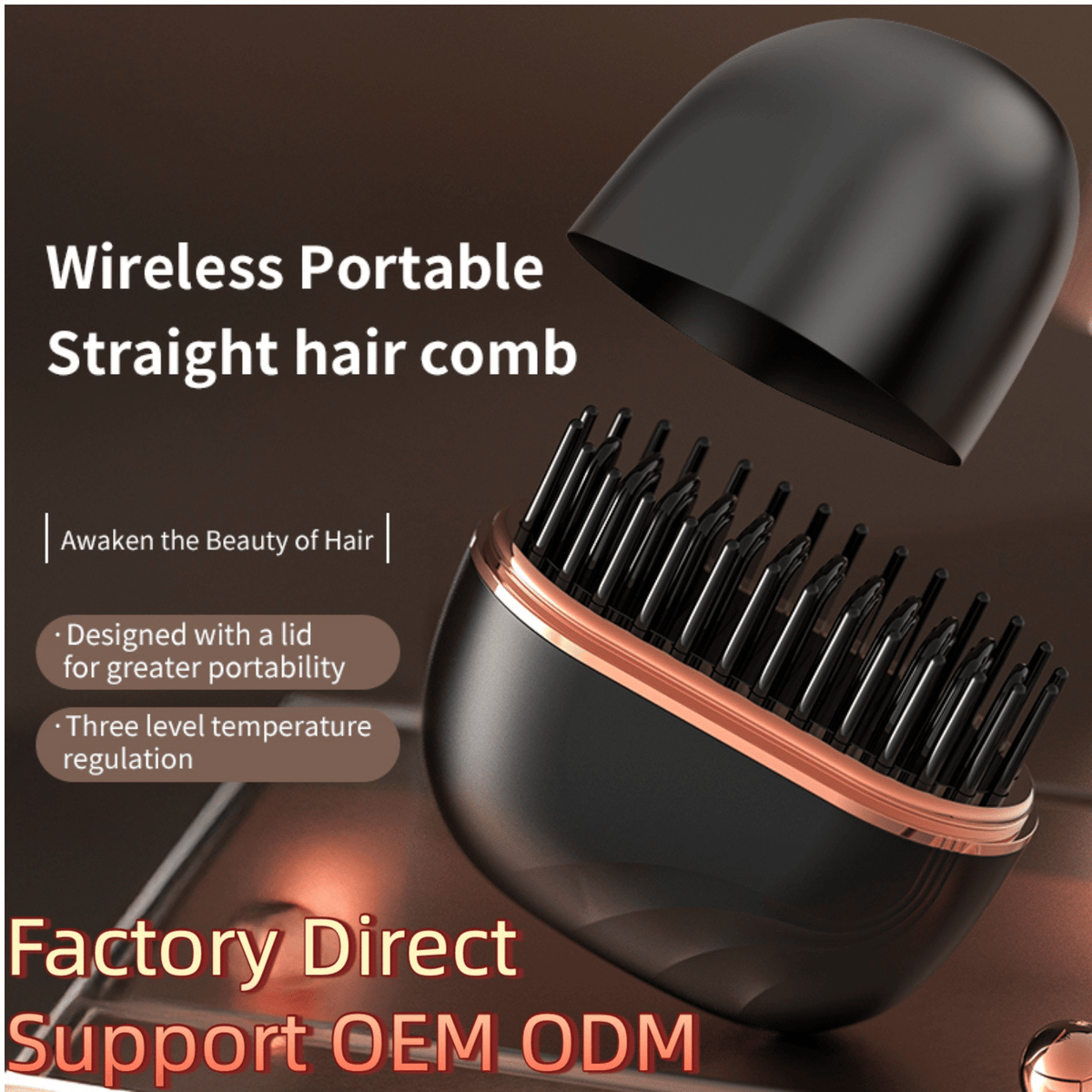 ⚡Limited Sale 50% OFF⚡Mini Cordless Hair Straightener Comb