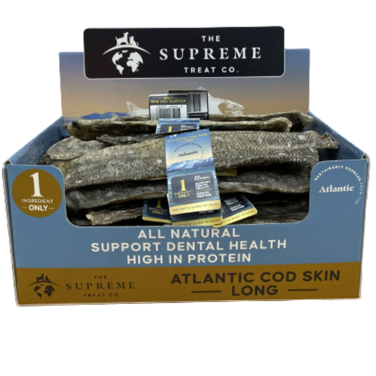 The Supreme Treat Co Long Cod Skin Dog Treats