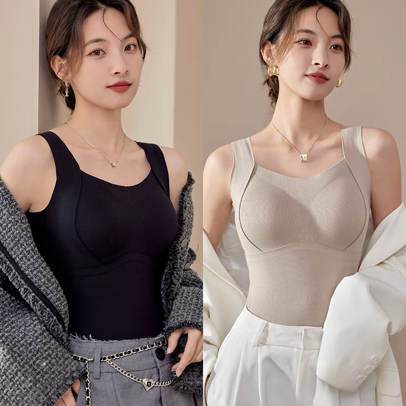🏆Flash Sale⚡Almost Gone💥Thickened Warm Tank Top with Lined Bra