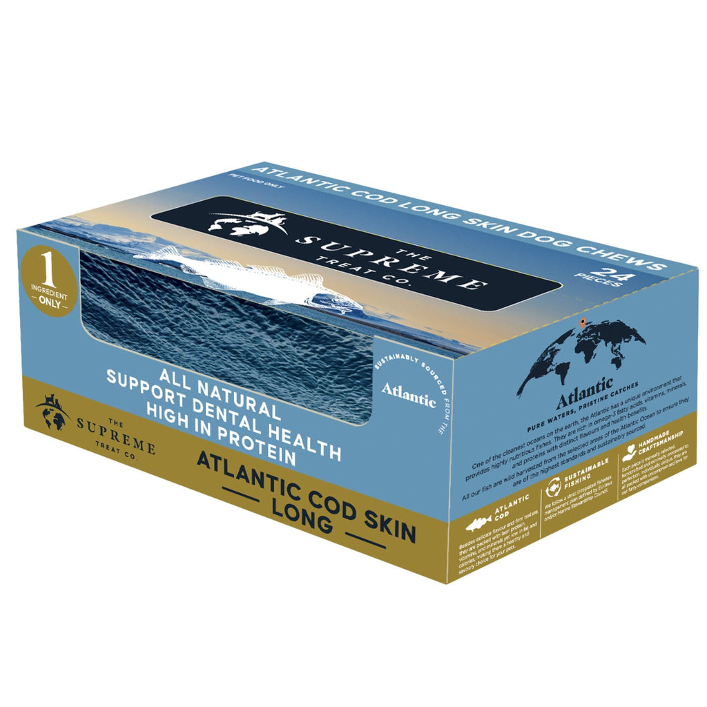 The Supreme Treat Co Long Cod Skin Dog Treats