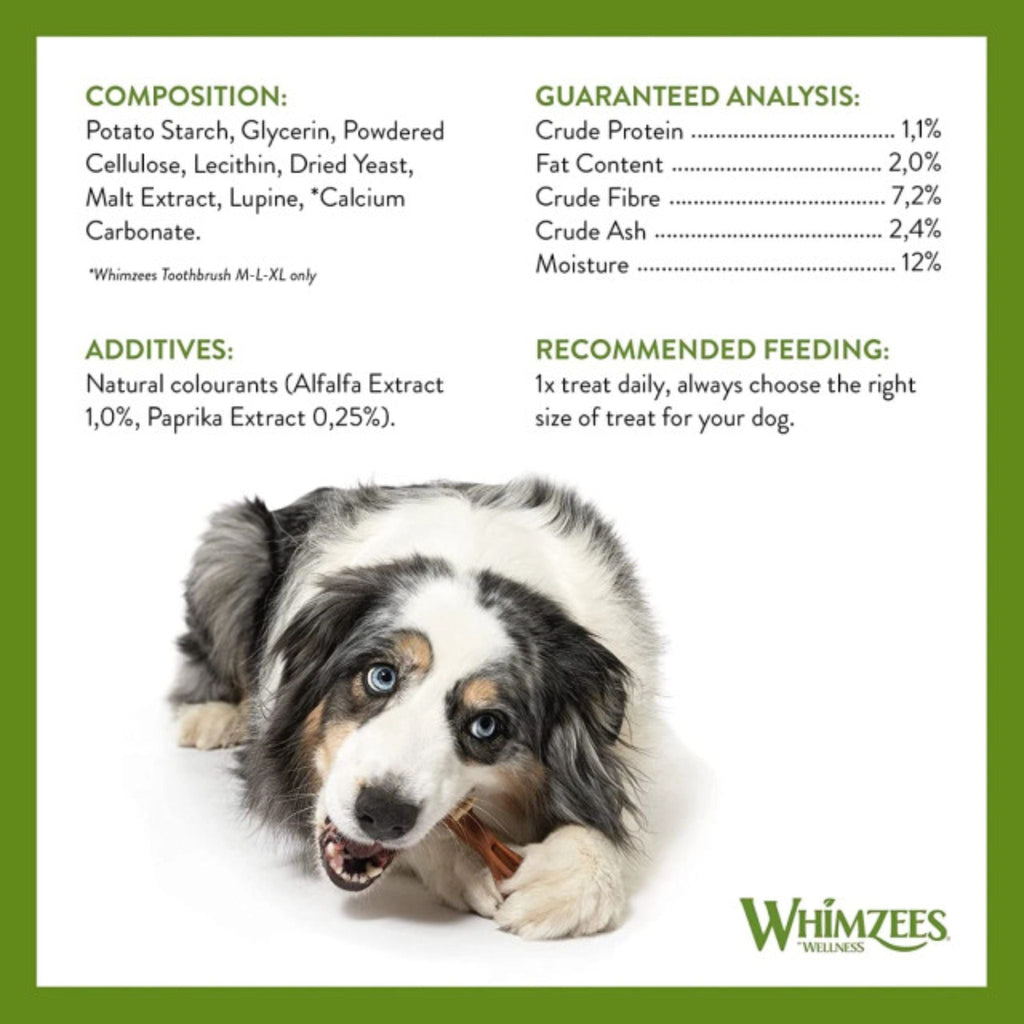 Whimzees Dental Dog Treats Variety Boxes - Alligator + Stix + Toothbrush