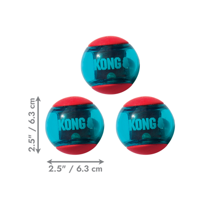 KONG Dog Toys Squeezz Action Ball Red