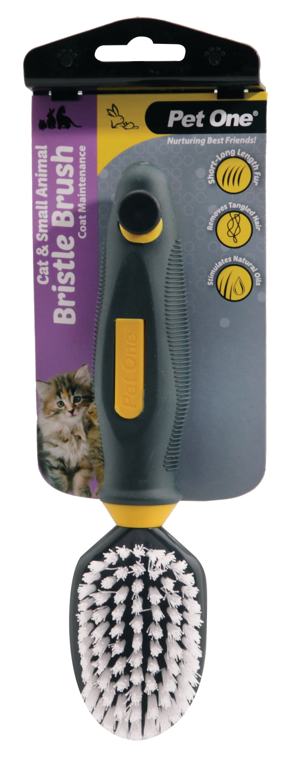 Pet One Cat & Small Animal Soft Bristle Brush