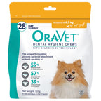 OraVet Dental Hygiene Chews for Extra Small Dogs up to 4.5kg