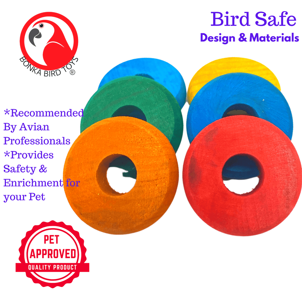 2936 Pk6 Colored Wooden Wheel